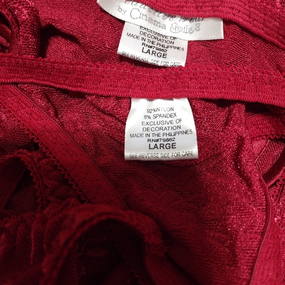 SEXY RED LINGERIE SET - Picture 4 of 12